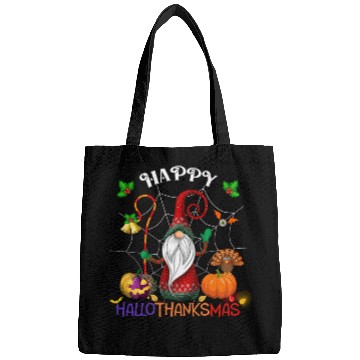 Discover Happy HalloThanksMas Gnome Bags