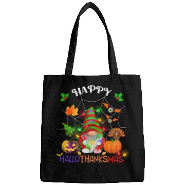 Discover Happy HalloThanksMas Gnome Bags