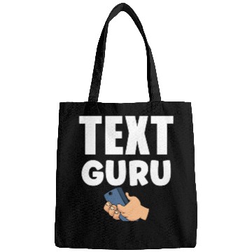 Discover Text Guru Text Gift V3, Typography Art, Bags