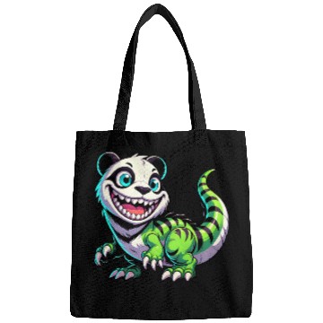 Discover Quirky dino T-Rex panda mythical creature fantasy Bags