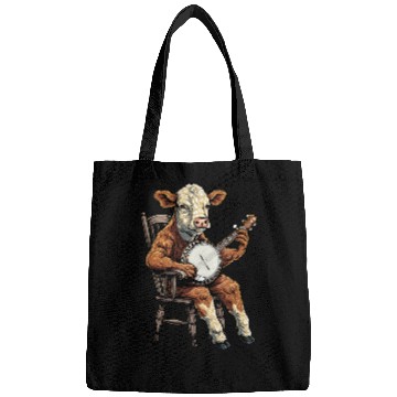 Discover Hereford Cattle Farmer Bluegrass Banjo Player Bags