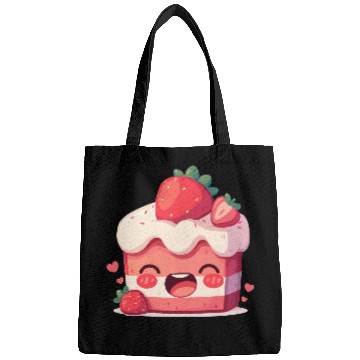 Discover Kawaii Strawberry Cake Slice Bags