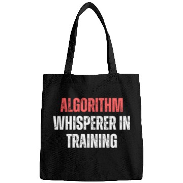 Discover Algorithm Whisperer In Training Funny Coding Tech Bags