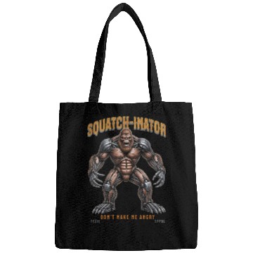 Discover Bigfoot Robot Design, Unique Sasquatch Graphic Bags