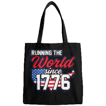 Discover Running The World Since 1776 Patriotic American Bags