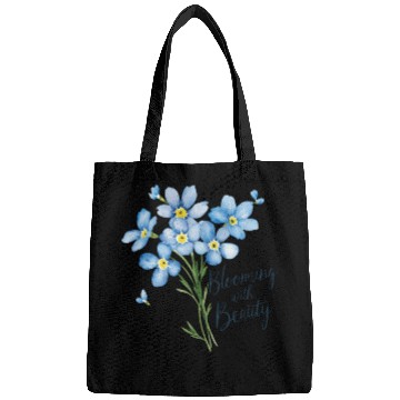 Discover Blue Blossom Beauty “blue flower” Bags