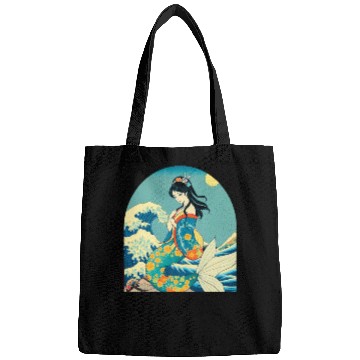 Discover Celestial Siren ukiyo-e style Bags