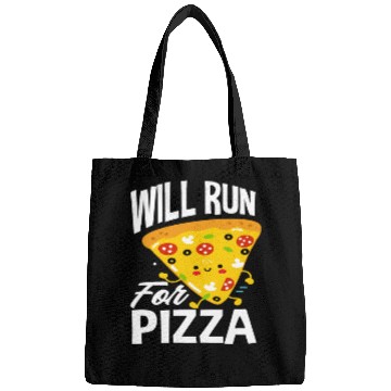 Discover Will Run For Pizza Funny Pizza Lovers Bags