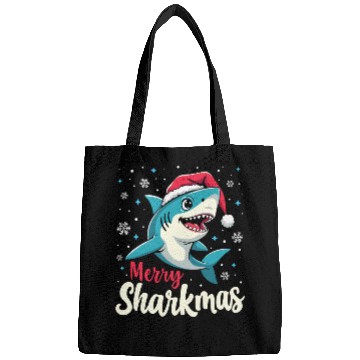 Discover Merry Sharkmas Santa Shark Bags
