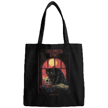 Discover Black Cat Halloween Scary Bags