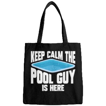 Discover Pool Cleaner Keep Calm The Pool Guy Is Here Bags