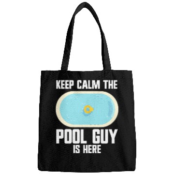 Discover Pool Cleaner Keep Calm The Pool Guy Is Here Bags