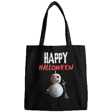Discover Scary Snowman Halloween - Unique Monster Design Bags