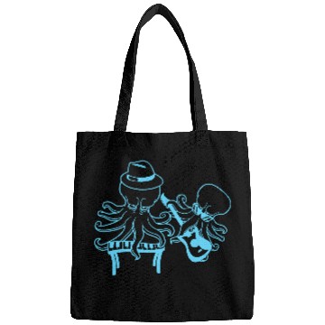 Discover Two Octopus Kraken Squid Guitar Keyboard Band Team Bags