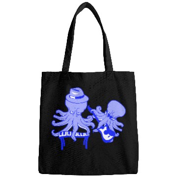 Discover Two Octopus Kraken Squid Guitar Keyboard Band Team Bags