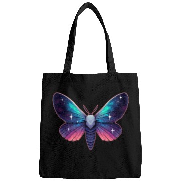 Discover Galaxy Moth - Cosmic Space Themed Fantasy Bags