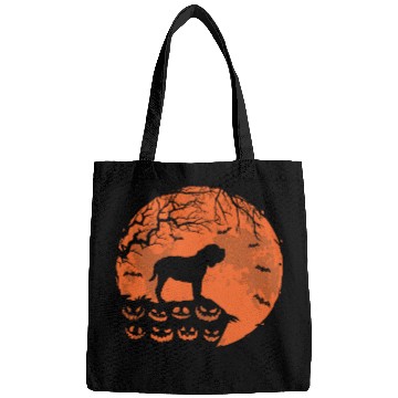 Discover Neopolitan Mastiff And Moon Halloween Dog Lover Bags
