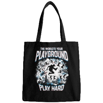 Discover Parkour The World's Your Playground Play Hard Bags