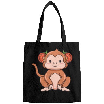 Discover Monkey Tomato Design for Monkeys Lovers Bags