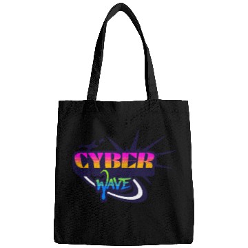Discover Cyber Wave - Neon Streetwear for Y2K fans Bags