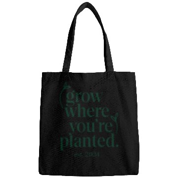 Discover Typography Garden Pun Vegan Inspiration Gift Idea Bags