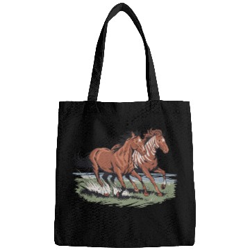 Discover Wild Horses Native American Running Free Bags