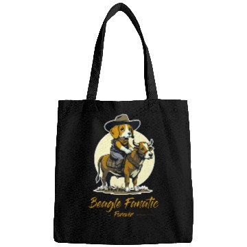 Discover Beagle fanatic forever Bags