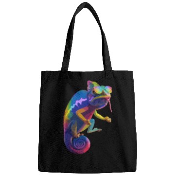 Discover Psychedelic Chameleon Vibes Bags