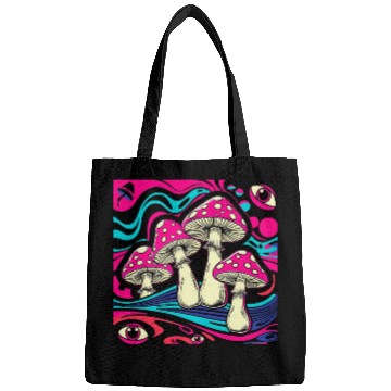 Discover Psychedelic Shrooms: Neon Fungi Fantasy Bags