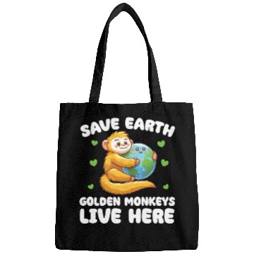 Discover Save The Earth Yellow Monkeys Live Here Earth Bags