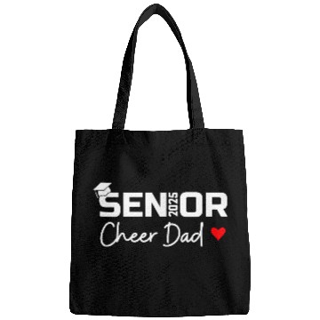 Discover Proud Cheer Dad Of A Class Of 2025 Senior Graduate Bags