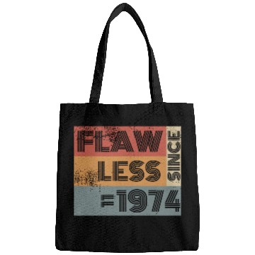 Discover 50th birthday Flawless since 11/1974 Bags