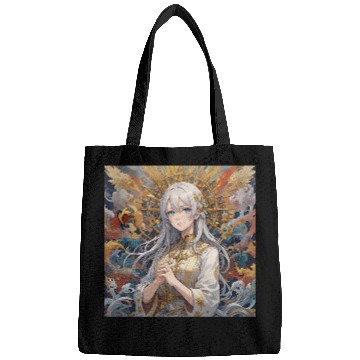 Discover Celestial Serenity: Divine Anime Portrait Bags