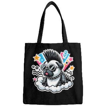 Discover Punk rocker pug 9 Bags