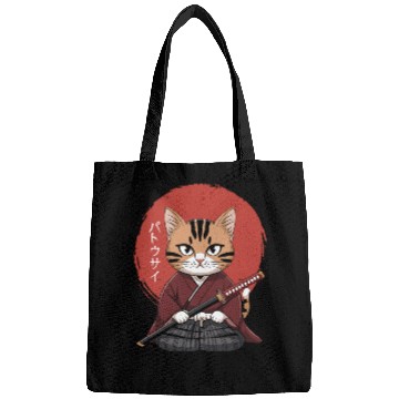 Discover Neko Battousai Samurai Cat Classic Bags