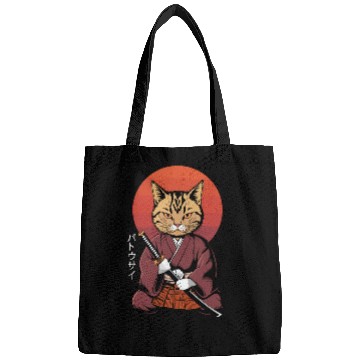 Discover Neko Battousai Samurai Cat Classic Bags