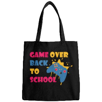 Discover Game Over Back To School Funny Student Bags