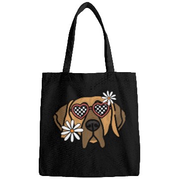 Discover Great Dane Brown Retro Dog Bags