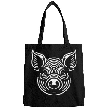 Discover Pig face pigs vector farm animal path19 Bags