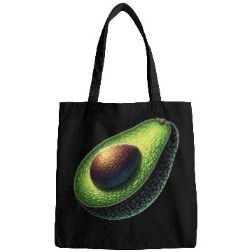 Discover Avocado food art vegan design 6 Bags