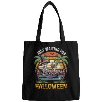 Discover Skeleton Just wating for Halloween Bags