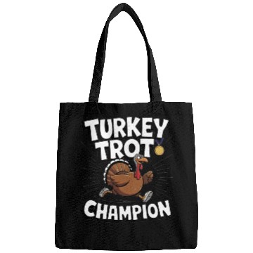 Discover Funny Turkey Trot Running Thanksgiving Champion Bags