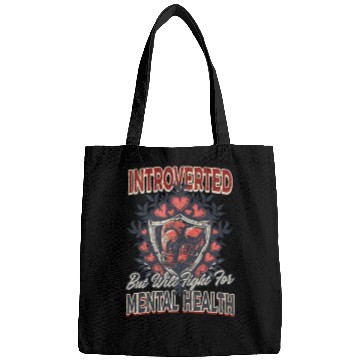 Discover Depression Awareness Introverted Fight Mental Heal Bags