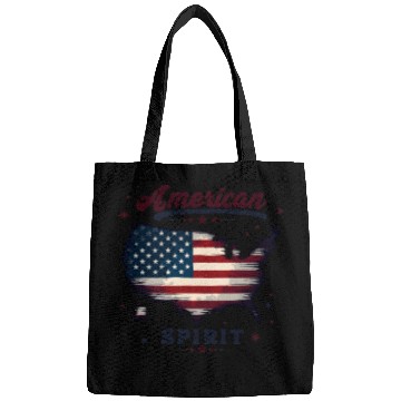 Discover American Spirit Patriotic USA Flag Bags