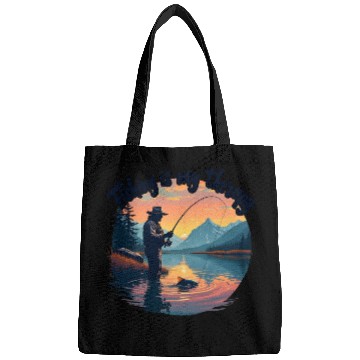 Discover Fishing is my therapy Bags