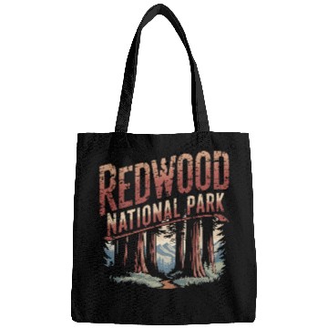 Discover Redwood National park vintage Bags