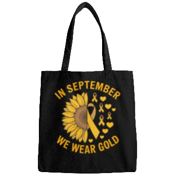 Discover September We Wear Gold Childhood Cancer Awareness Bags