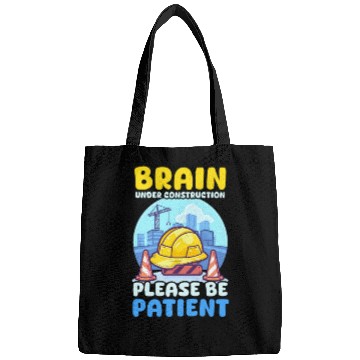 Discover Depression Awareness Brain Under Construction Bags