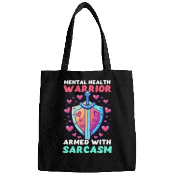 Discover Depression Awareness Mental Health Warrior Bags