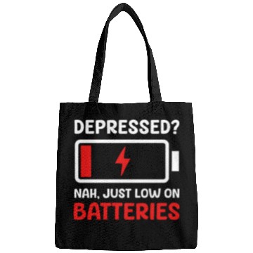 Discover Depression Awareness Just Low On Batteries Bags